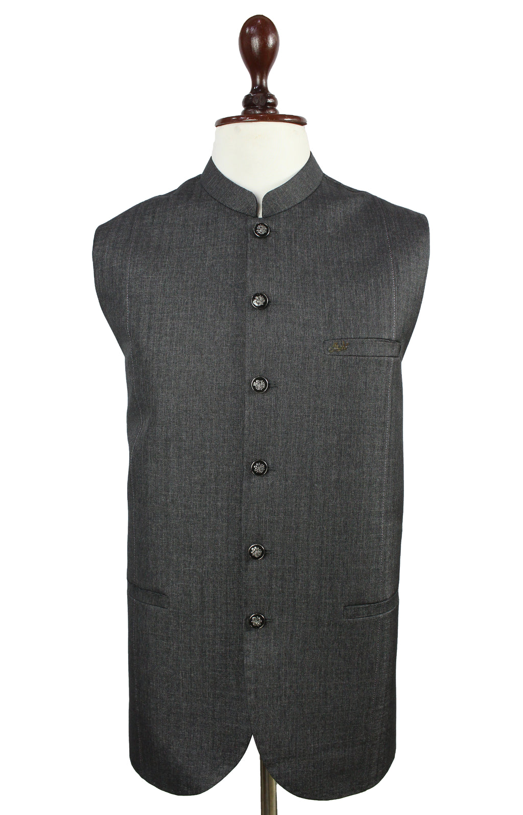 Light Black Grey Waistcoat for Men | Formal Vest – Raja Jee Garments