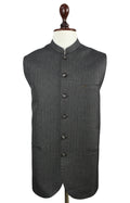 Light Black Grey Waistcoat for Men | Formal Vest – Raja Jee Garments