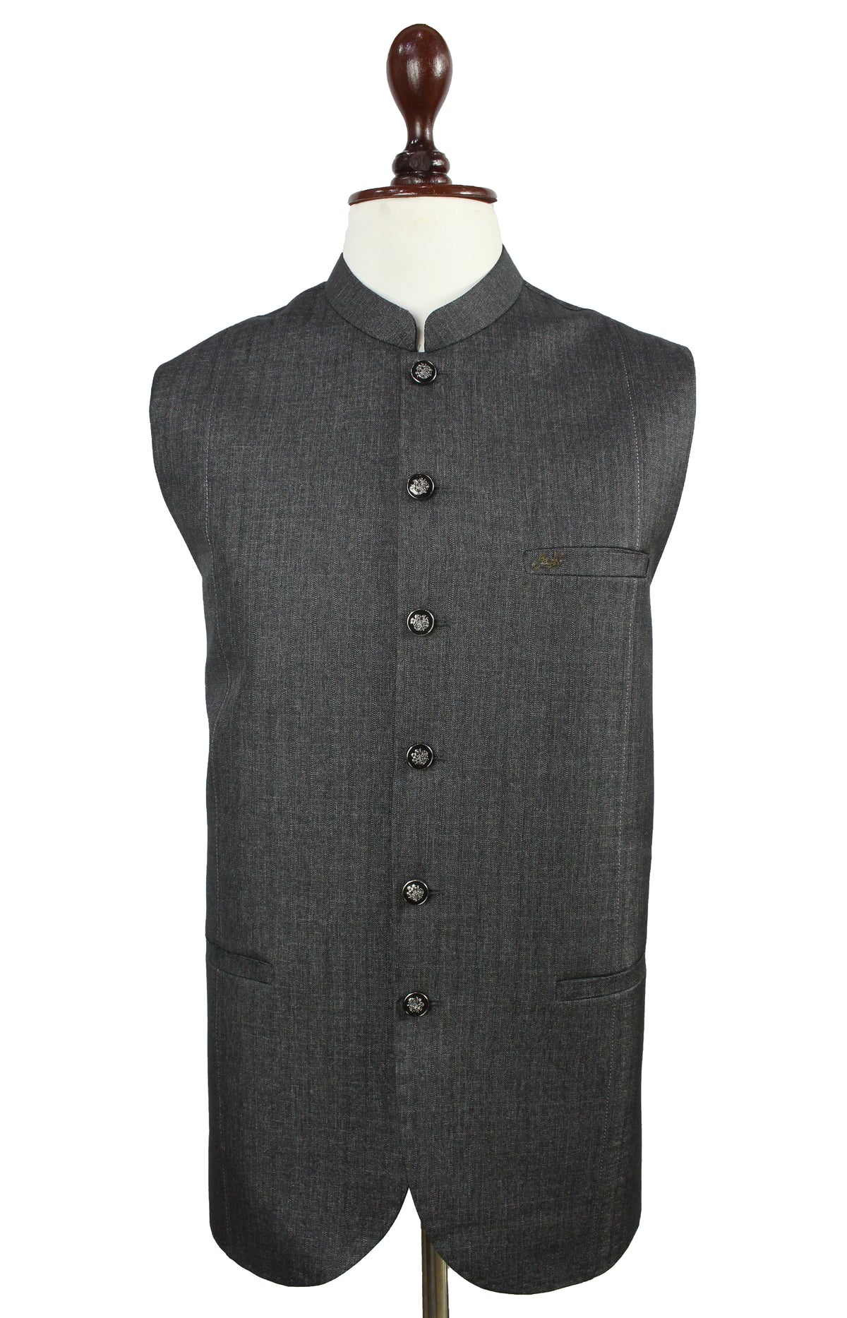 Light Black Grey Waistcoat for Men | Formal Vest – Raja Jee Garments