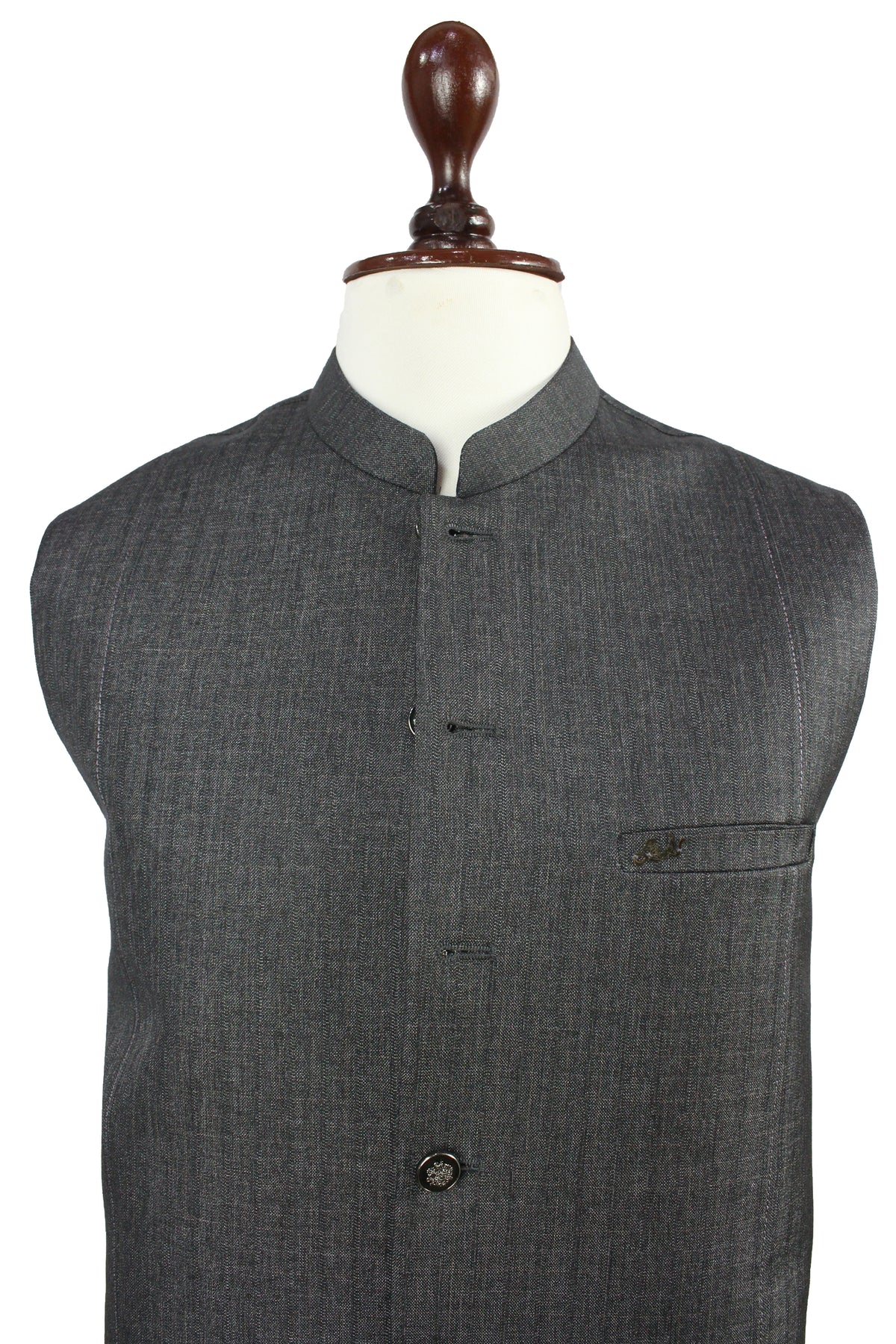 Light Black Grey Waistcoat for Men | Formal Vest – Raja Jee Garments