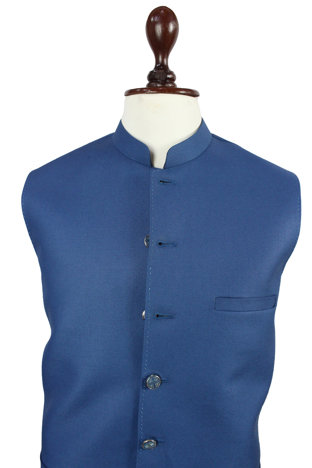 Royal Blue Pakistani Waistcoat for Men | Traditional Formal Wear