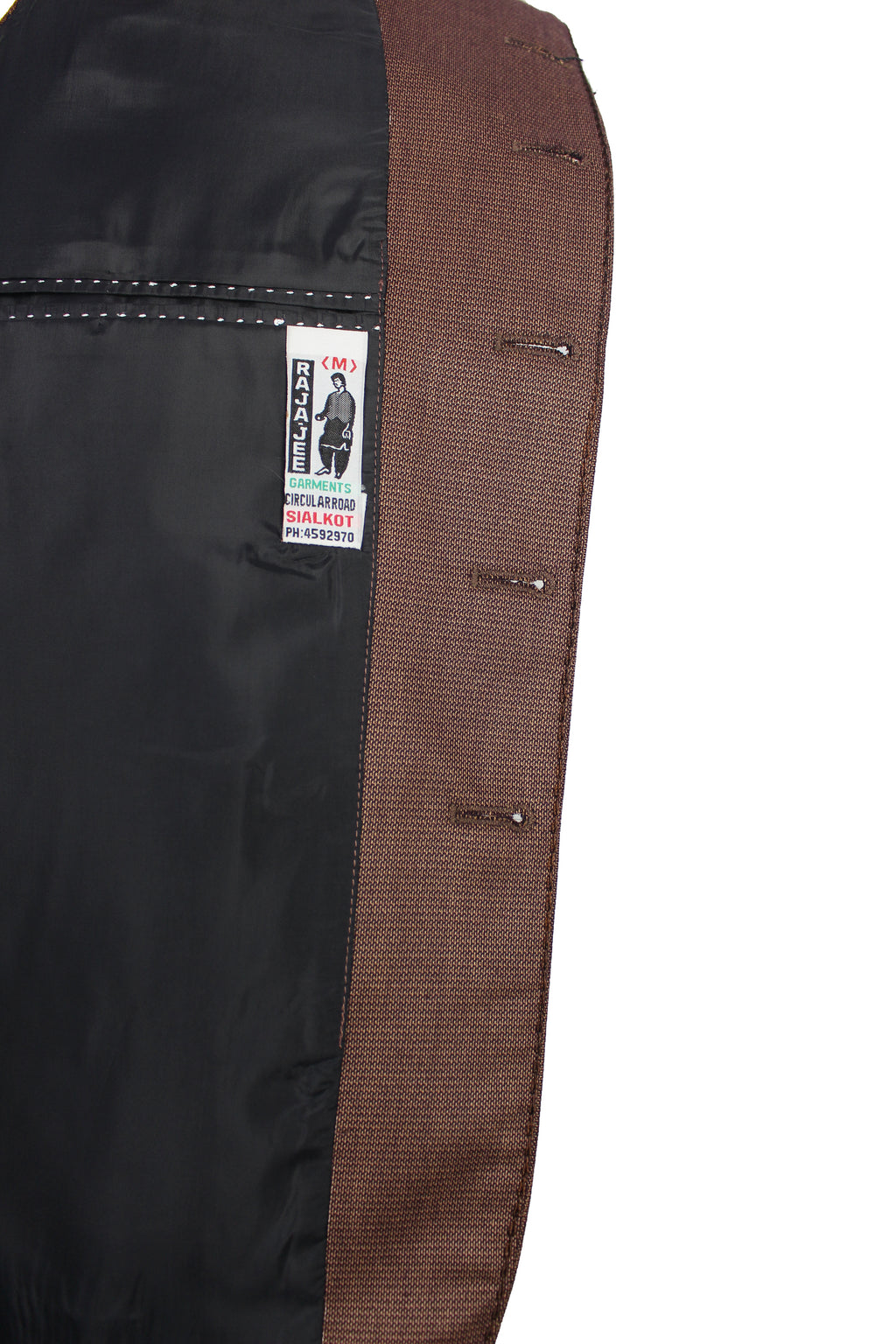 Brown Waistcoat for Men – Traditional Wedding Vest | Raja Jee Garments