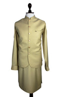 Men's cream Pakistani shalwar kameez with matching waistcoat for weddings and Eid – Raja Jee

