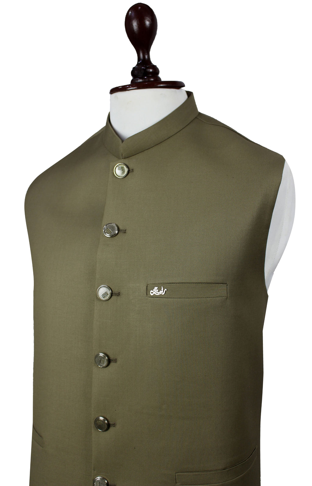 Light Green Waistcoat for Men – Traditional Wedding Vest | Raja Jee Garments