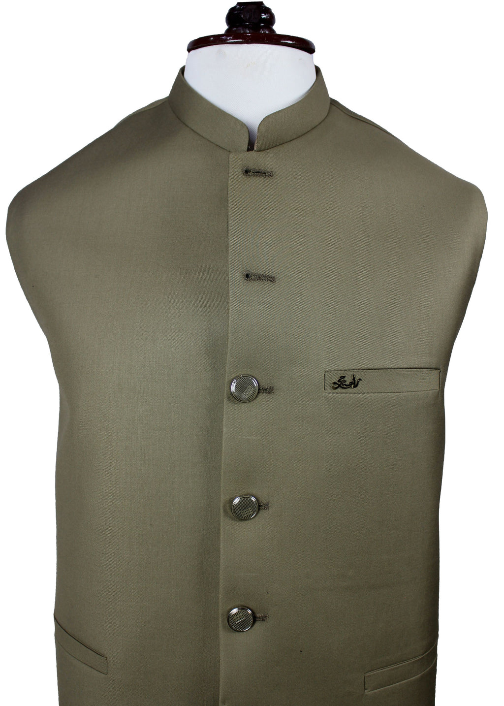 Light Green Waistcoat for Men – Traditional Wedding Vest | Raja Jee Garments