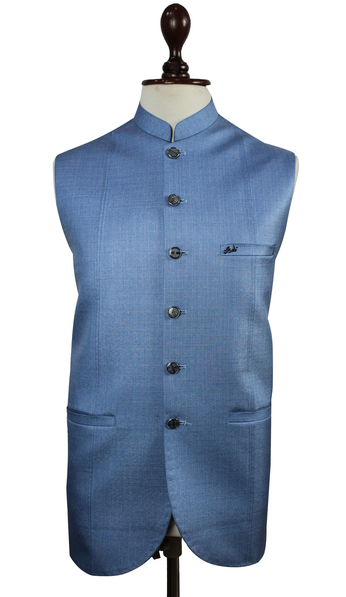 Light Blue Men’s Waistcoat | Traditional Formal Wear USA