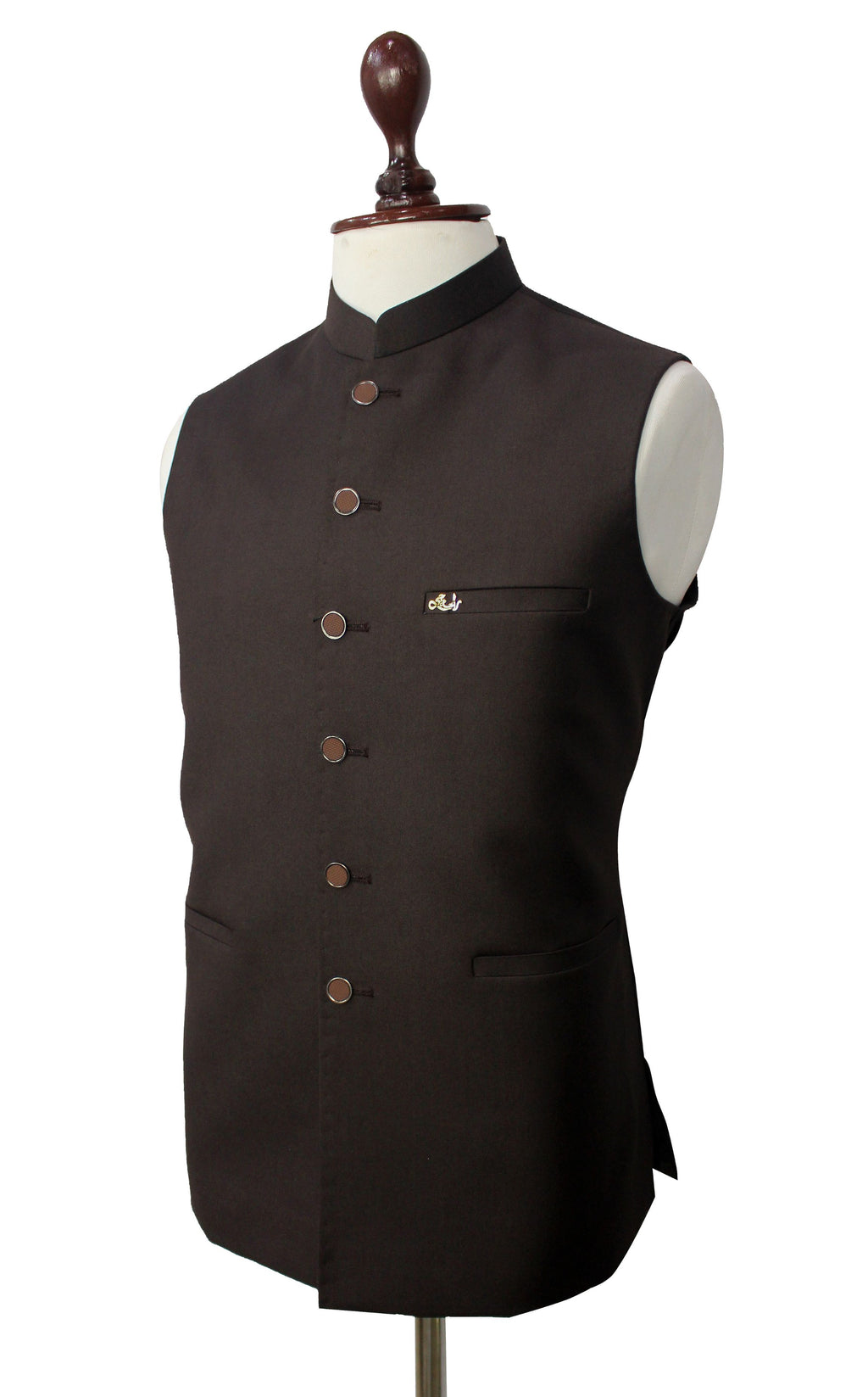 Light Brown Waistcoat for Men | Traditional Formal Vest – Raja Jee Garments