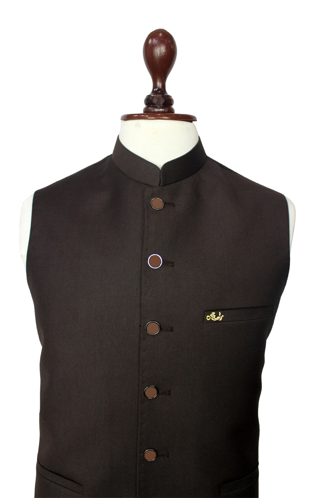 Light Brown Waistcoat for Men | Traditional Formal Vest – Raja Jee Garments