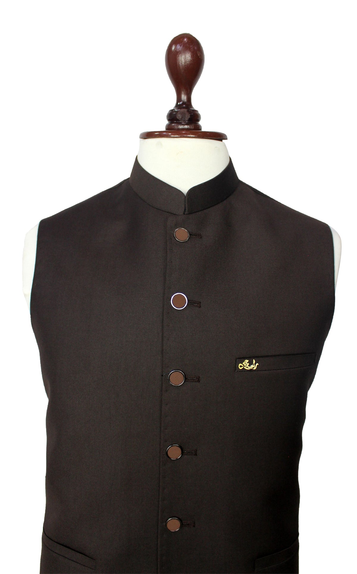 Light Brown Waistcoat for Men | Traditional Formal Vest – Raja Jee Garments